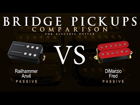 Railhammer ANVIL vs DiMarzio FRED - Bridge Guitar Pickup Comparison Tone Demo