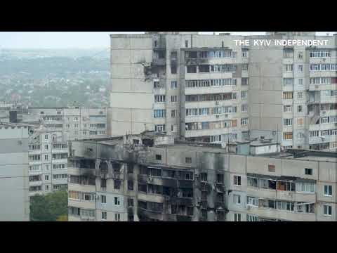 Kharkiv’s residential neighborhood that turned into a ghost town