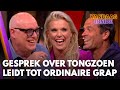 Gesprek over tongzoenen leidt tot ordinaire grappen bij Vandaag Inside: 'Bas de beffer!'