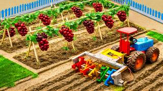 TOP Most Creative DIY Rotavator Machine for Grape Farming | Mini Farm Machines | HP Mini DIY Tractor