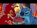 Stitch VS Leroy In STICK FIGHT