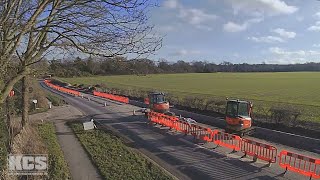 Album cover: Road widening of A246, Leatherhead