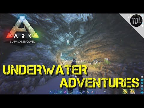 Underwater Cave Adventures | VsPVP The Island Ep12 | Ark Survival Evolved