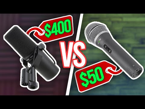 $400 Mic vs $50 Mic!! / (Shure SM7B vs Samson Q2U)