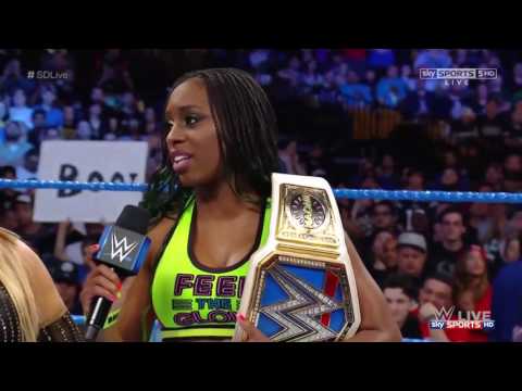 WWE SmackdownLive - Charlotte Flair & Tamina Debut On Smackdown !!