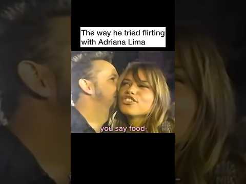 The way this random guy flirts with Adriana Lima🫢