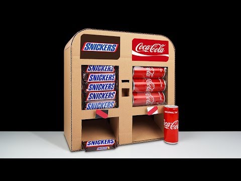 How to Make Snickers Chocolate and Coca Cola Vending Machine