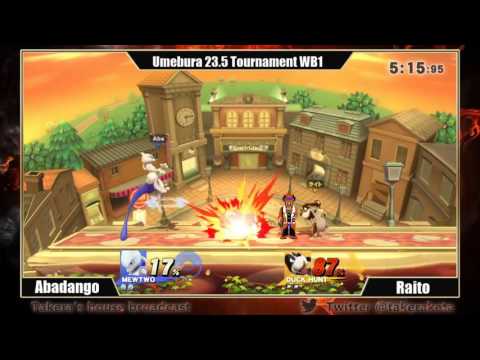 Takera's House Tournament WB1 Abadango(Mewtwo) vs Raito(DuckHunt) 20160710