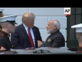 US President Welcomes Indian Prime Minister