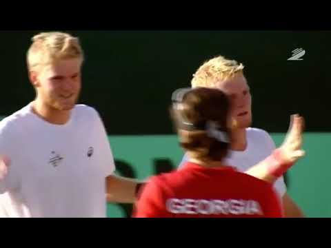Zimbabwe vs Georgia Davis Cup 2016 - Benjamin and Courtney Lock vs Basilashvilli & Itonishvilli