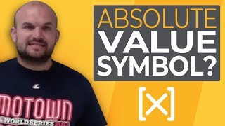 What does the absolute value symbol represent