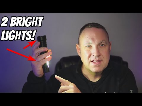 A76 Rechargeable Flashlight Review - 2 super bright lights!