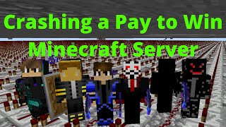 CRASHING a Pay to Win Minecraft Server with World&#39;s Largest Lag Machine - Herobrine.org