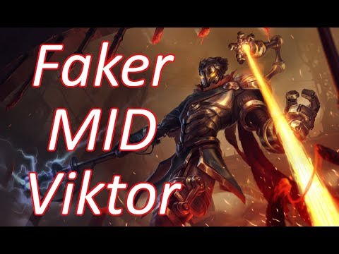 LoL Patch8.18 SKT Faker MID Viktor vs Akali