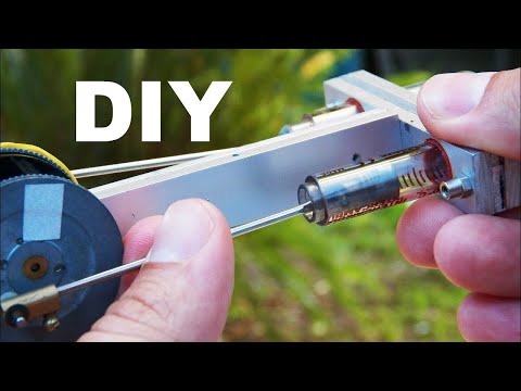 DIY - How to make a homemade Alpha Stirling engine as a power generator! Tutorial!