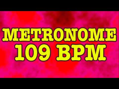 109 BPM Metronome - Psychedelic Metronome - 10 Minutes - 109BPM Click Track - Metrónomo 109 BPM