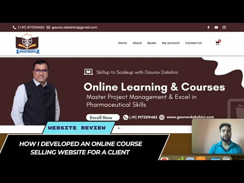 Digital Product & Course Website — client website video