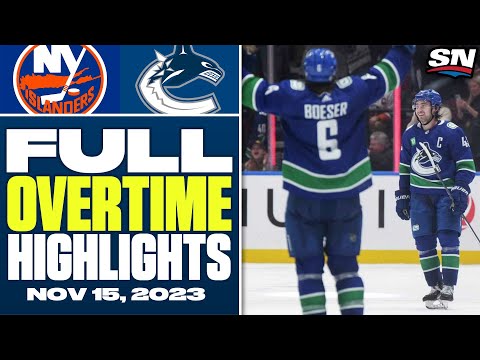 New York Islanders at Vancouver Canucks | FULL Overtime Highlights - November 15, 2023