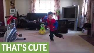 Toddler busts out his dance moves to Drake&#39;s &quot;Hotline Bling&quot;