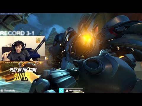 OWL Super Dominating as Reinhardt in Ranked - POTG! [ Overwatch Season 30 Top 500 ]