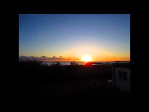 Zachód słońca w Jastarni z okna OW AUGUSTYNA