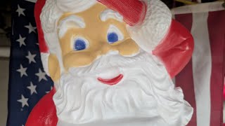 union products 43 blow mold santa claus with list 