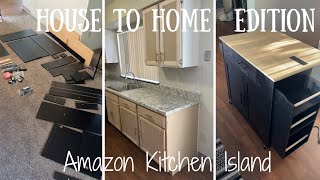 Help Me Build My Amazon Kitchen Island (IRONCK) 🛠️ | On Wheels!