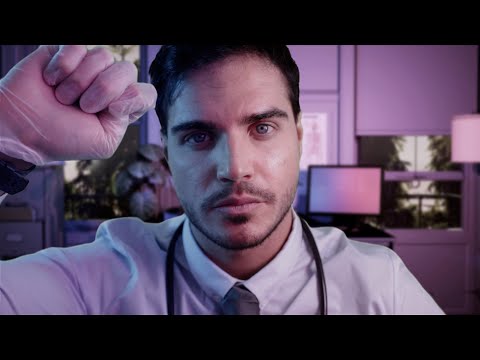 ASMR - Cranial Nerve Exam - [WHISPERED] Role Play! Ear Cleaning|Eye Test|Light Triggers