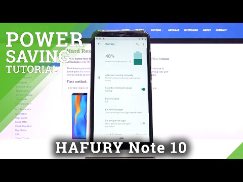 How to Enable Power Saving Mode in HAFURY Note 10 – Find Battery Saver Options