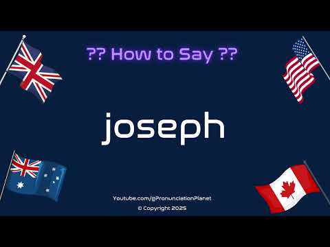 👑📖 How to Pronounce Joseph? (CORRECTLY) | Pronunciation Planet