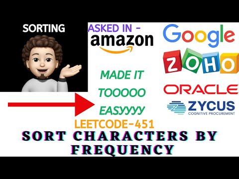 Sort Characters By Frequency Sorting Lambda Leetcode 451