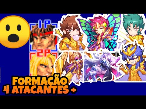 Formação PvP com 04+ Atacantes nos Duelos Galácticos - Saint Seiya Awakening