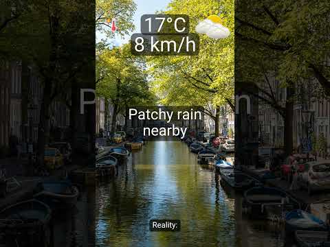Amsterdam • Forecast for 2025-09-30: Patchy rain nearby & 17°C