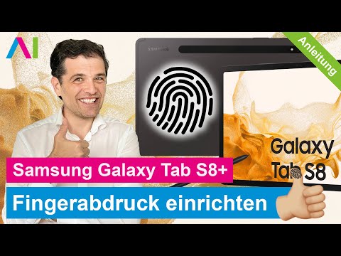 Samsung Galaxy Tab S8, S8+, S8 Ultra - Setting up fingerprint • 💻 • 👆🏼 • 🔐 • Instructions | Tutorial