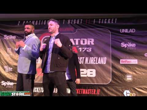 Bellator 173 / BAMMA 28: McGeary vs Fields Staredowns