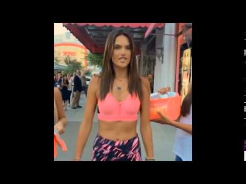 new Alessandra Ambrosio ALS Ice Bucket Challenge   Pink Bikini