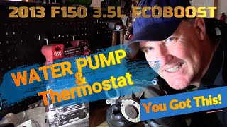 F150 3.5L Ecoboost Water Pump. How to Replace the Water Pump Thermostat, Drain Plug (Guide Tutorial)