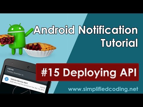 15 Android Notification Tutorial Deploying API in Firebase