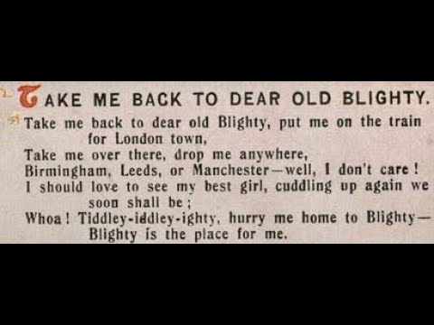 Take Me Back to Dear Old Blighty cover