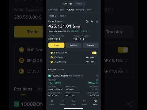 BONK Trade on Binance #trading #btc #binance #crypto #bitcoin #bonk
