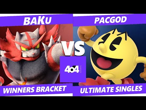 4o4 Smash Night 105 - Baku (Incineroar) vs CT| PacGod (Pac-Man) - Winners Round 1