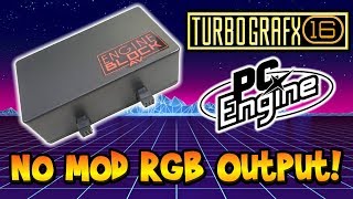 No Mod RGB For TurboGrafx-16 & PC Engine! Engine Block AV Review