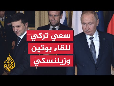 مساع تركية لعقد لقاء بين الرئيسين الروسي والأوكراني