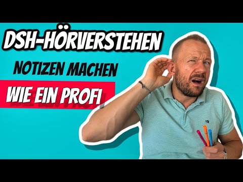 DSH LISTENING COMPREHENSION: How do I take notes during reading? LIVE