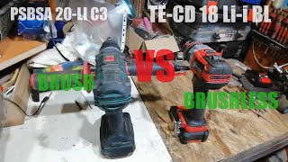 Parkside 45 Nm vs Einhell 60 Nm how many screws and unscrews Brushless vs Classic motor