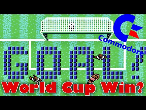 C64 Top Games - Microprose Soccer - Win The World Cup? Commodore 64 Gameplay