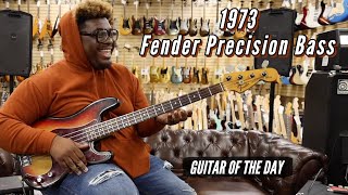 Video thumbnail for 1973 Fender Precision Bass Sunburst | Guitar of the Day - Clark Sims by Normans Rare Guitars