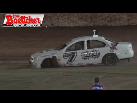 Modified Sedans - Heat 9 - Golden Helmet Series - Kingaroy Speedway - 01.05.16