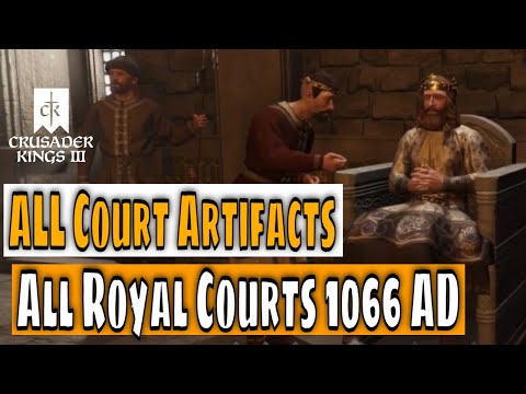 Crusader Kings 3 Royal Court - Showing ALL starting Artifacts in CK3 Royal Court 1066 AD