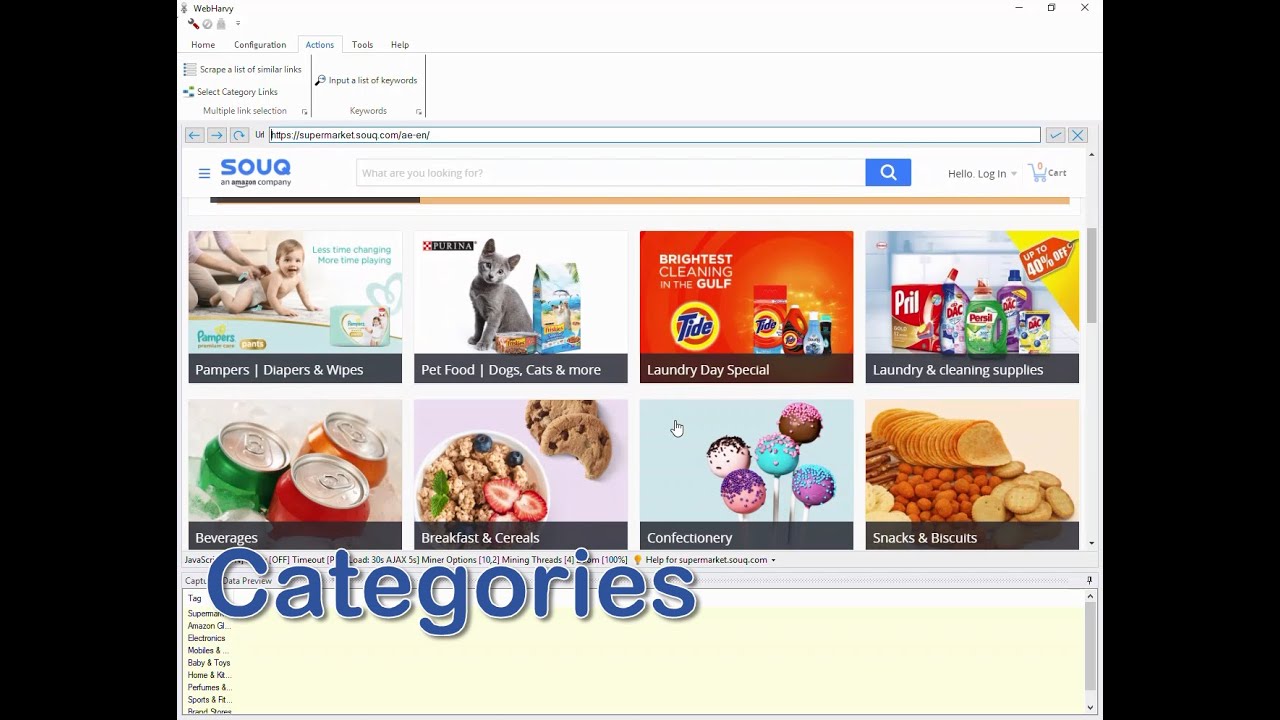 WebHarvy Tutorial [Part 3] - Categories
